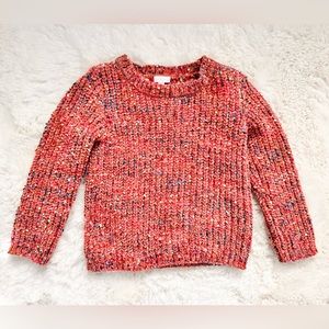 3T Lucky Penny Salmon Pink Crewneck Pullover Sweater